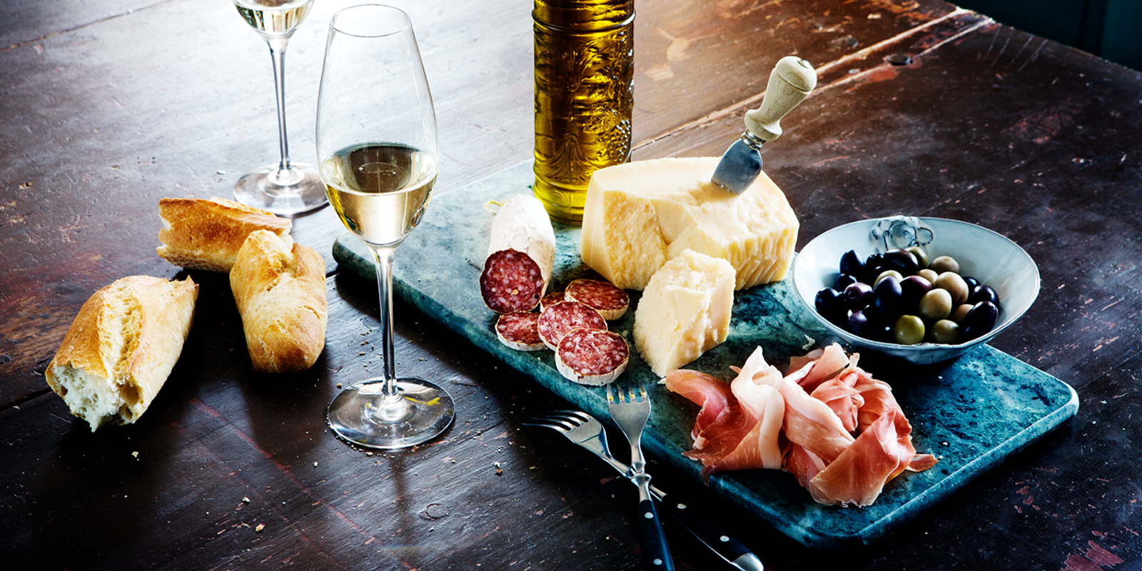 Skinka ost och Champagne