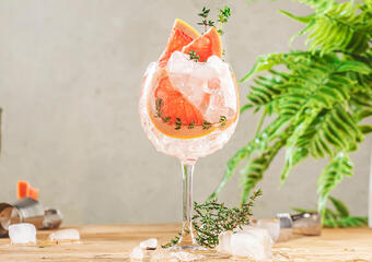 Drinken Västkusten i vinglas